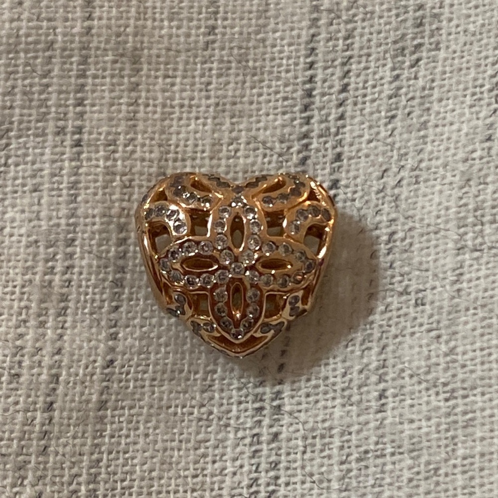 Pandora Rose Gold Stone Shining Charm